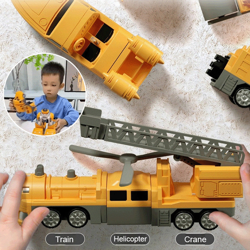 🎅Early Xmas Sales - 50% OFF🎄Magnetic Transform Engineering Car Assembled Toys