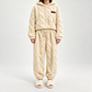 👖 Women's Plush Cable Knit Hoodie & Pants Set