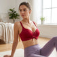 Nahtloser, atmungsaktiver Push-up-Stütz-BH für Damen