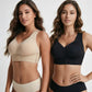 V-Neck Wirefree Bra with Wide Straps