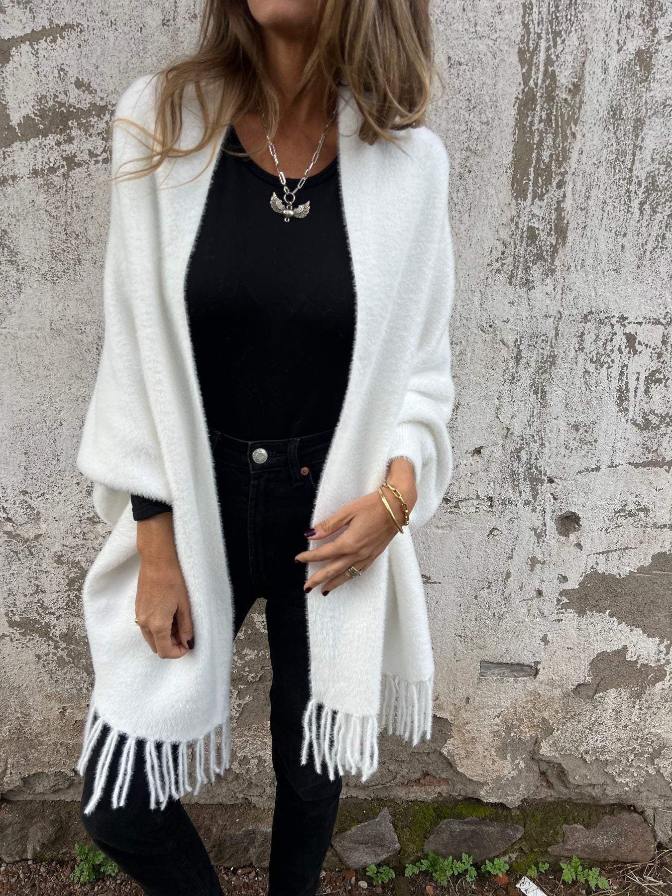 🔥Limited Time 50% Off 🔥Women's Long Sleeve Casual Tassel Shawl Coat