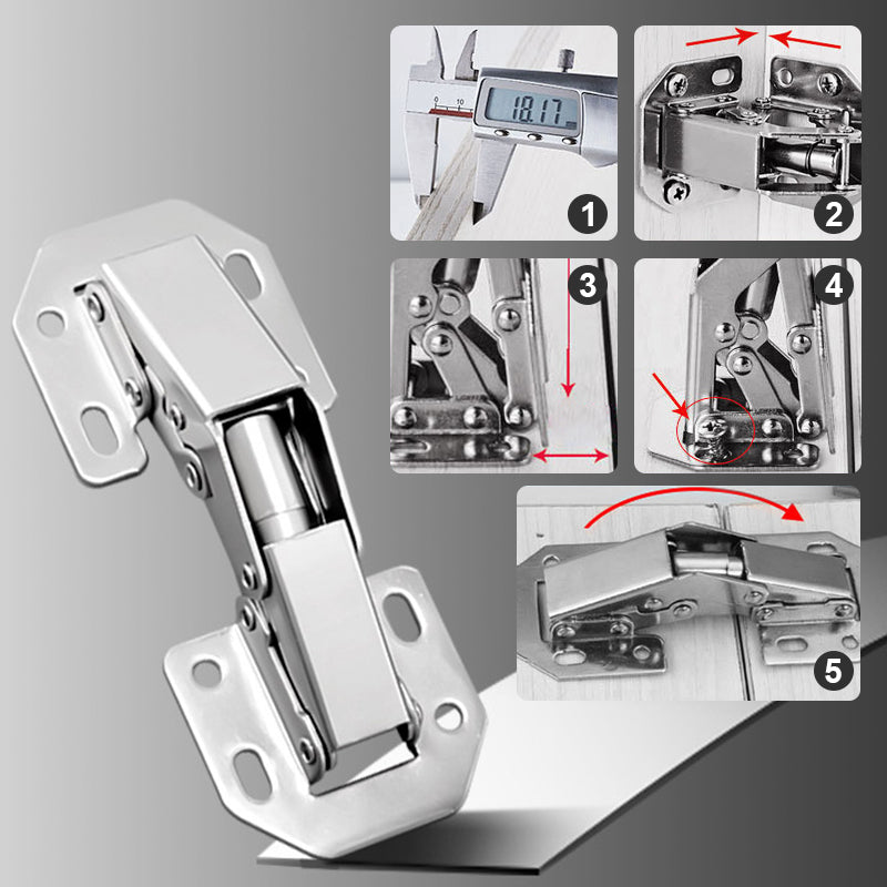 🎅Xmas Sales - 50% OFF🎄Cabinet Hinge - Easy Installation Bridge Shaped Door Hinges