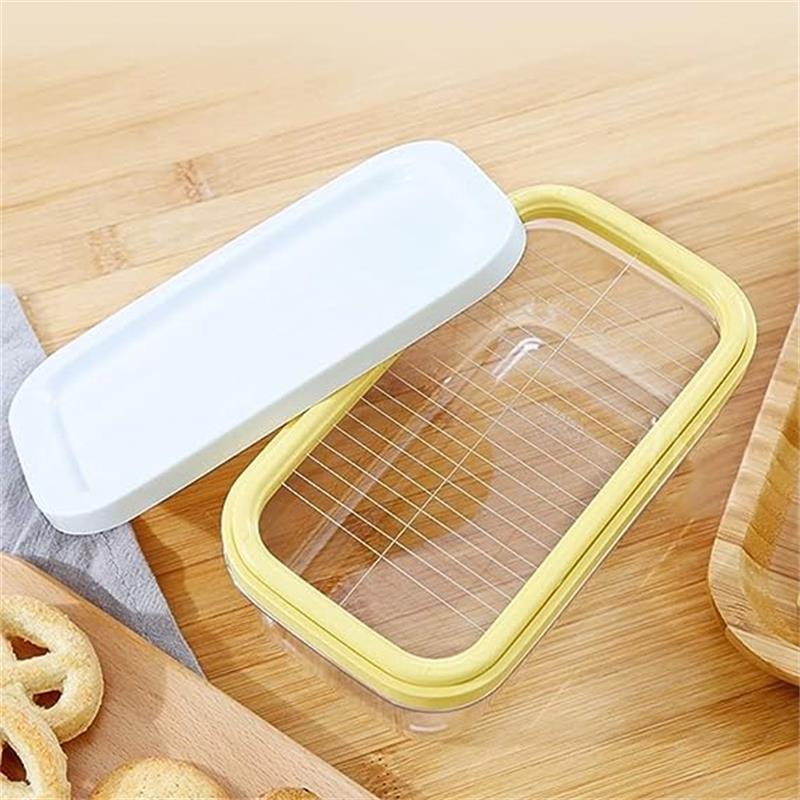 🔥HOT SALE🔥Butter Box With Lid Butter Tray & Cutting Mesh, Kitchen Airtight Storage Crisper