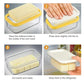 🔥HOT SALE🔥Butter Box With Lid Butter Tray & Cutting Mesh, Kitchen Airtight Storage Crisper