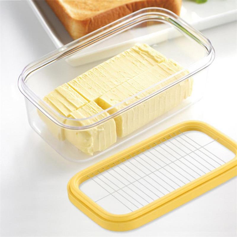 🔥HOT SALE🔥Butter Box With Lid Butter Tray & Cutting Mesh, Kitchen Airtight Storage Crisper