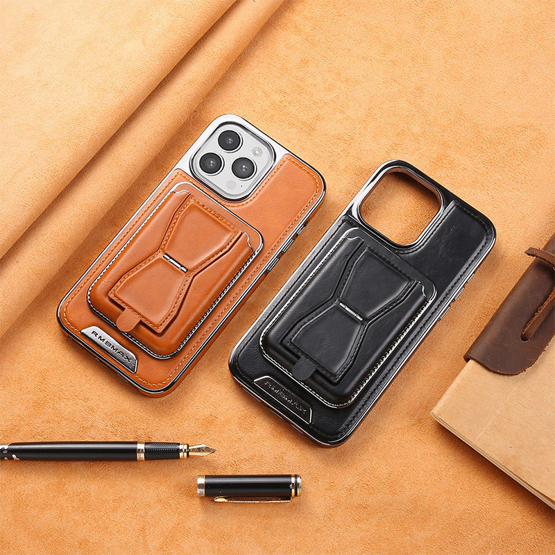 🔥Limited Time 50% Off 🔥Essential For Business📱Luxury leather iPhone case with removable magnetic tape