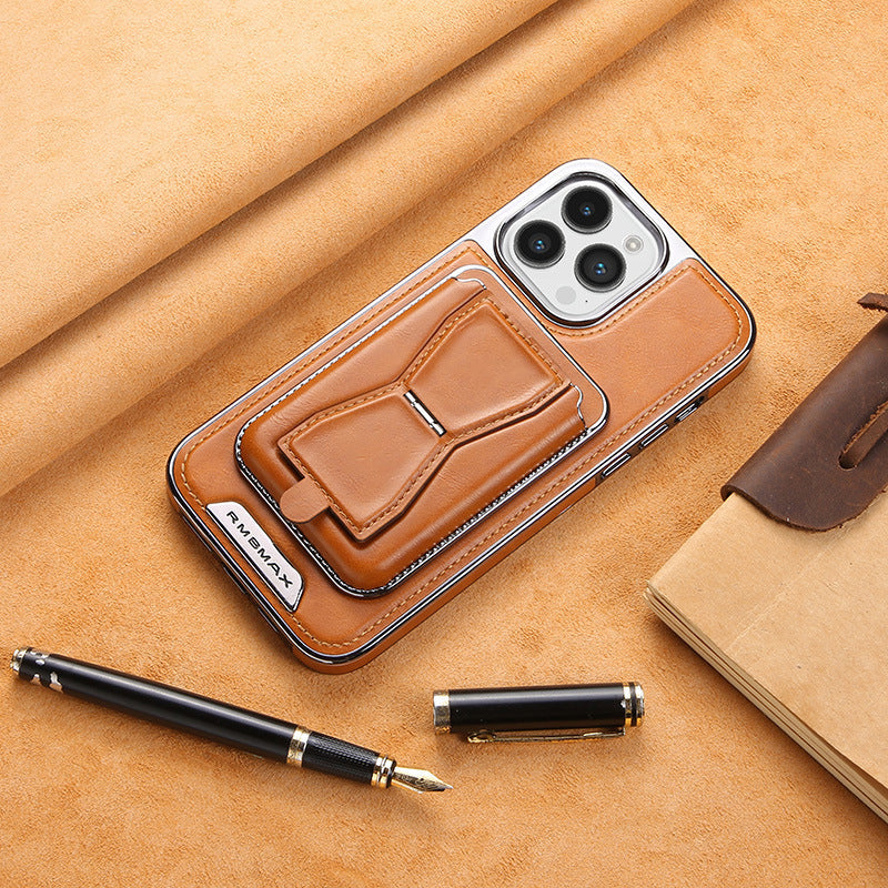 🔥Limited Time 50% Off 🔥Essential For Business📱Luxury leather iPhone case with removable magnetic tape