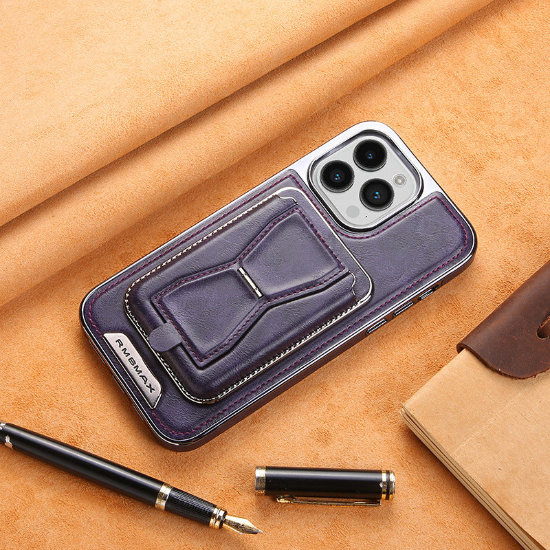 🔥Limited Time 50% Off 🔥Essential For Business📱Luxury leather iPhone case with removable magnetic tape