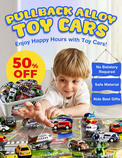 🎅Early Xmas Sales - 50% OFF🎄Mini Alloy Tin Pullback Car