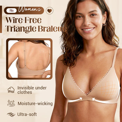 💞Women's Wire-Free Jelly Support Triangle Bralette
