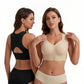 V-Neck Wirefree Bra with Wide Straps