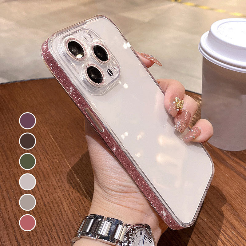 🔥Limited Time 50% OFF🔥Glossy transparent iPhone case with side camera protection