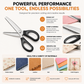 ✂️ Professional Pinking Shears – Sharp Serrated Fabric Scissors for Clean Zigzag Edges