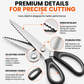 ✂️ Professional Pinking Shears – Sharp Serrated Fabric Scissors for Clean Zigzag Edges