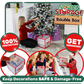 Christmas Ornament Storage Box with 64 Compartments with Interior Slats