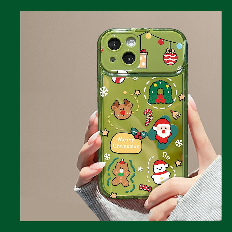 🎅Xmas Sales - 50% OFF🎄Christmas Tree Pendant Flip Mirror Case Cover For iPhone🎅