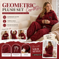 ⏳Autumn Hot Sale 59% OFF!!🔥🍂 Embossed Geometric Plush Set – Timeless Comfort & Effortless Style For Every Occasion