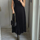 🔥🖤Black Friday Sale:50% OFF🔥Sleeveless pleated simple solid colour dress