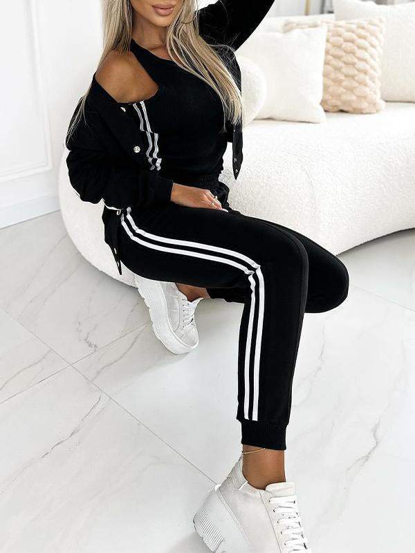 ✨New products on offer ✨Women's three-piece baseball jacket and pants set