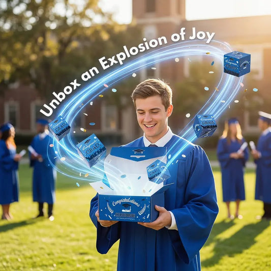 🎓Cutie cadou surpriză cu bani – Pop-up exploziv pentru absolvenți 💥