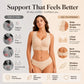 Women’s Wireless Posture Correction Bra with Front Closure & Wide Straps