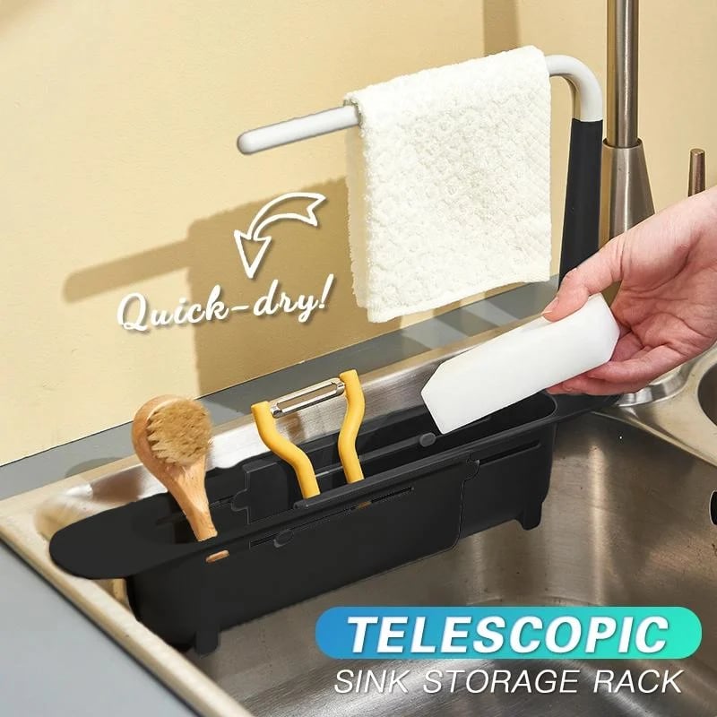 🔥Limited Time 50% OFF🔥Updated Telescopic Sink Storage Rack