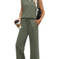 💕2025 Hot Sale 50% OFF🔥2025 New Women's  Sleeveless Top & Wide-Leg Pants 2-Piece Set