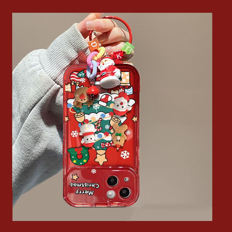 🎅Xmas Sales - 50% OFF🎄Christmas Tree Pendant Flip Mirror Case Cover For iPhone🎅