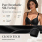 Nahtloser, atmungsaktiver Push-up-Stütz-BH für Damen