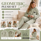 ⏳Autumn Hot Sale 59% OFF!!🔥🍂 Embossed Geometric Plush Set – Timeless Comfort & Effortless Style For Every Occasion