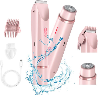 💜 LAST DAY PROMOTION - 50%OFF💜Bikini Trimmer and Shaver Kit for Women - 2-in-1 Wet/Dry Electric Body Hair Trimmer