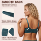 💞Enchante virágmintás csipke, plus size merevítős, béleletlen, párnázatlan, minimalizáló, teljes fedésű melltartó, női viselet, kényelmes, lélegző, hálós kosaras.