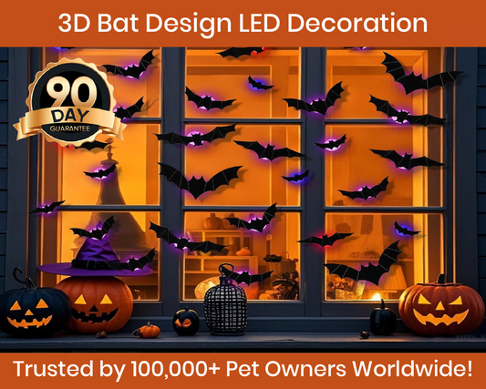 🔥Halloween Sale - 50% off 🎃3D Bat LED Wall Light Decor 🦇✨ – Easy Installation | Soft LED Glow for Living Room/Bedroom Festive Vibe