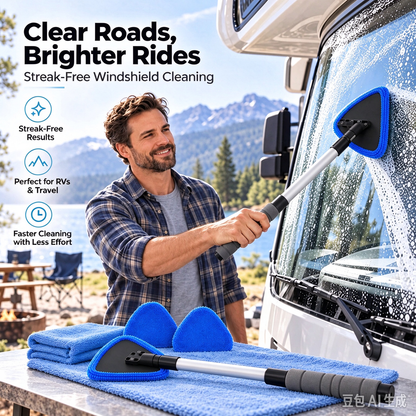 🧽 50% OFF! Dual Magnetic Car Window Cleaner | Streak-Free Cleaning Kit for Car Glass 🛡️💪