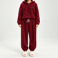 👖 Women's Plush Cable Knit Hoodie & Pants Set