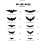 🔥Halloween Sale - 50% off 🎃3D Bat LED Wall Light Decor 🦇✨ – Easy Installation | Soft LED Glow for Living Room/Bedroom Festive Vibe