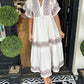 Women's V-Neck Boho Maxi Dress