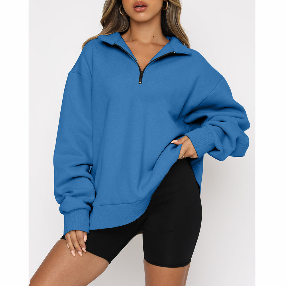 🔥🖤Black Friday Sale:50% OFF🔥Women's Half Zip Pullover Long Sleeve Sweatshirts