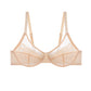 💜Sutien Enchante cu dantelă florală, mărime Plus, cu armătură, fără căptușeală, minimizator, acoperire completă, pentru femei, confortabil, respirabil, cupă de plasă