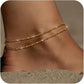 🩷Dainty Layered Waterproof Anklet