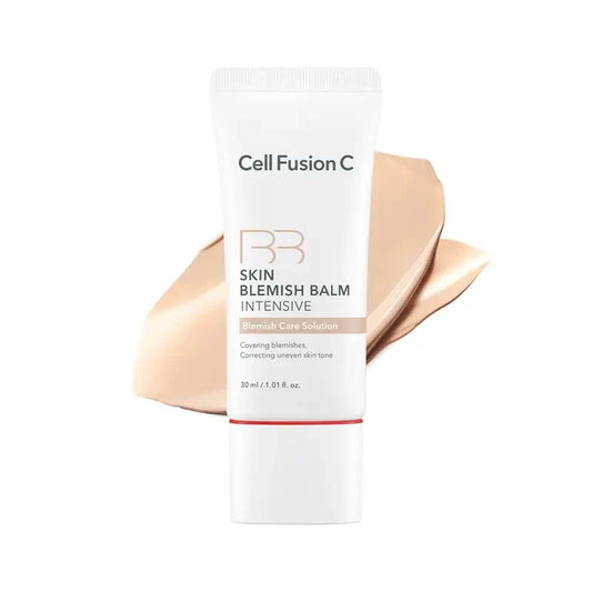 Cell Fusion C Skin Blemish Balm Intensive | Skin Tint for Recovery | 5 Ceramides & 6 Peptides | Buildable Tone-Up Coverage | Korean BB Cream