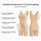 🩱 Faja colombiana tipo body con control de abdomen, efecto levanta glúteos, soporte para la espalda, refuerzo de algodón y moldeador para la recuperación posparto.