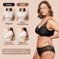 💞Enchante virágmintás csipke, plus size merevítős, béleletlen, párnázatlan, minimalizáló, teljes fedésű melltartó, női viselet, kényelmes, lélegző, hálós kosaras.