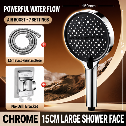🚿High-Pressure Adjustable Rainfall Shower Head