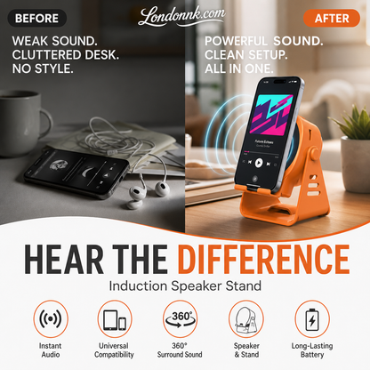 50% OFF 😍 30K+ SOLD | Smart Phone Sound Amplifier Stand – No Bluetooth Needed