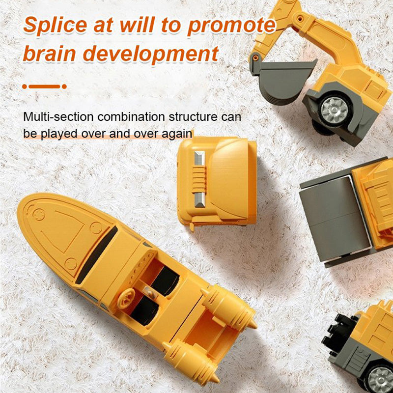 🎅Early Xmas Sales - 50% OFF🎄Magnetic Transform Engineering Car Assembled Toys