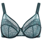 💞Enchante virágmintás csipke, plus size merevítős, béleletlen, párnázatlan, minimalizáló, teljes fedésű melltartó, női viselet, kényelmes, lélegző, hálós kosaras.