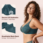 💞Enchante virágmintás csipke, plus size merevítős, béleletlen, párnázatlan, minimalizáló, teljes fedésű melltartó, női viselet, kényelmes, lélegző, hálós kosaras.