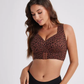 V-Neck Wirefree Bra with Wide Straps