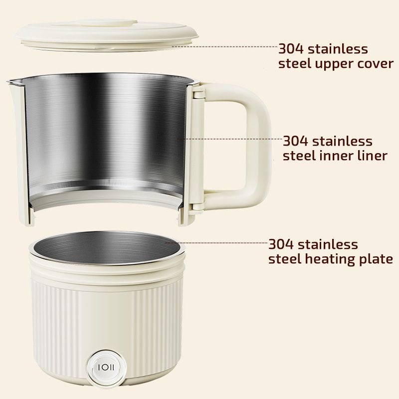 💥 Hot sale 50% OFF🔥Multifunctional Foldable Stainless Steel Electric Pot/ Kettle